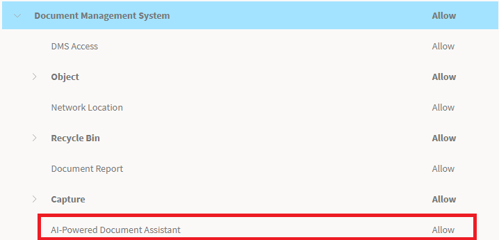Document AI Assistant - Permission