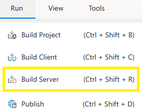 Build Server Option