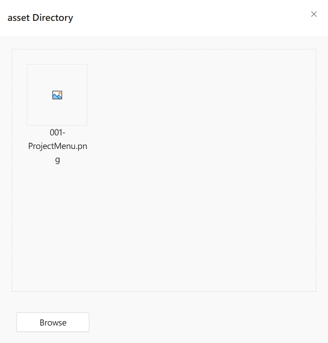 New Existing Item Dialog