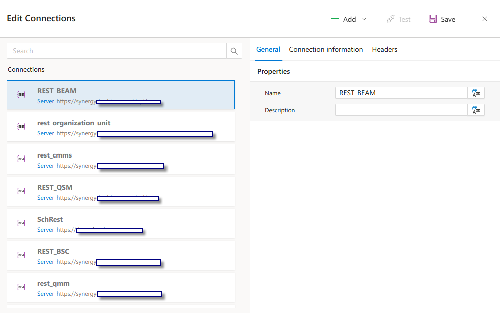 Connections Modal