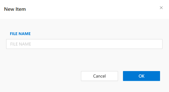 New Flow Dialog