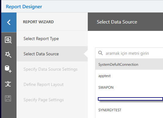 Select Data Source