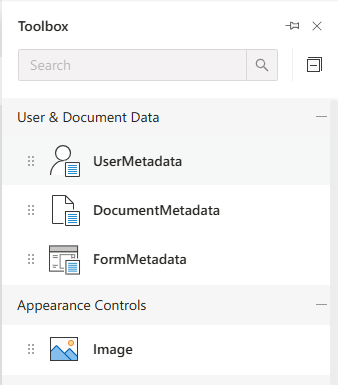 User Document Data Controls