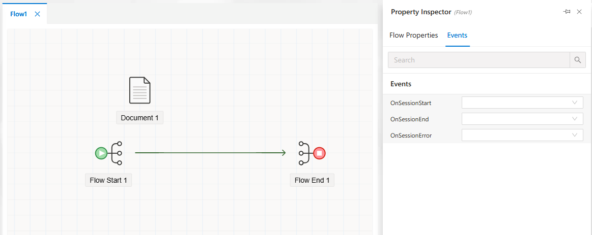 Flow Property Inspector - Events