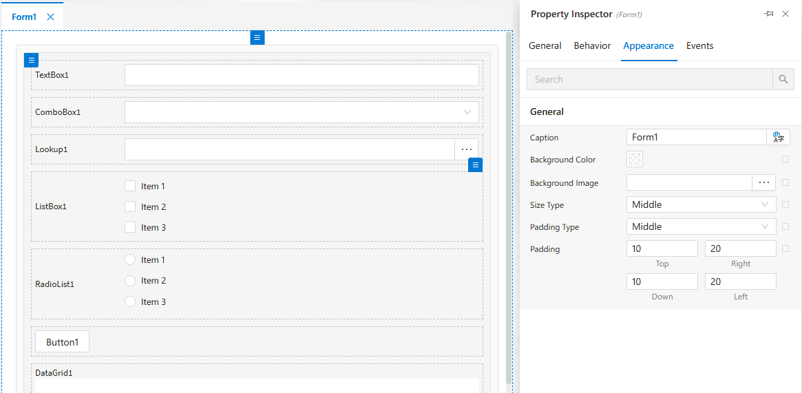 Appearance Settings