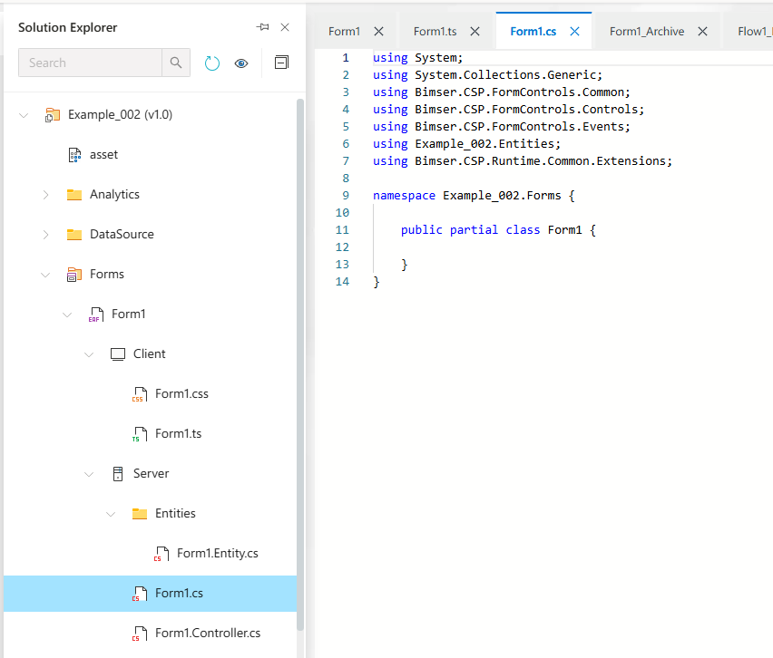 Form Code