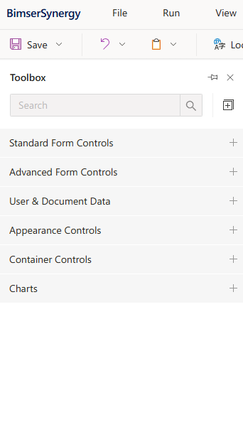Toolbox in Form View