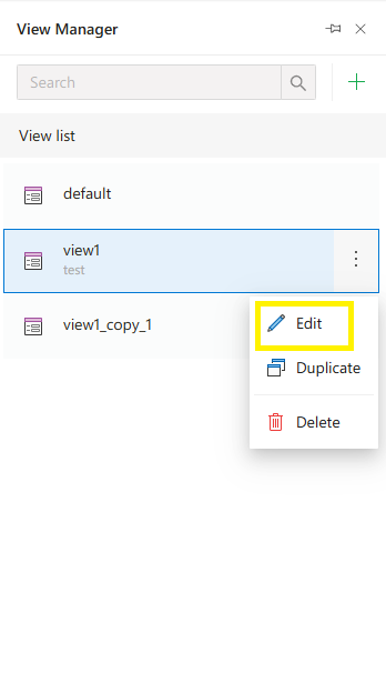 Edit View