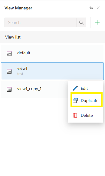 Duplicate View