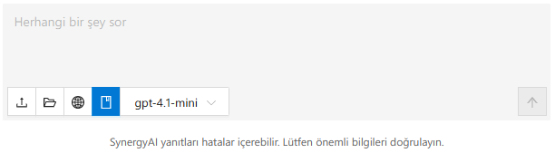 SynergyAI - Dokümantasyonda Ara - Web'de Ara