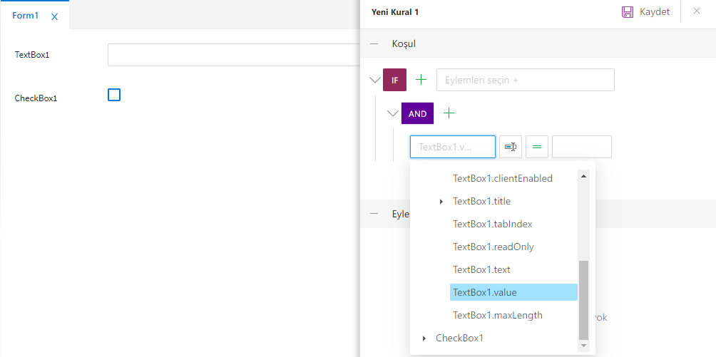 Rules Manager Panel