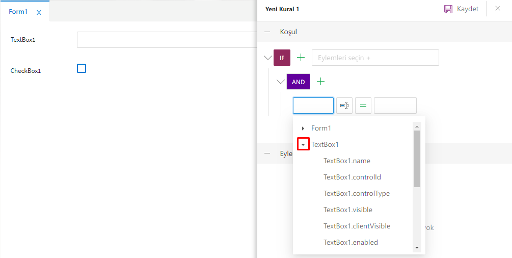 Rules Manager Panel