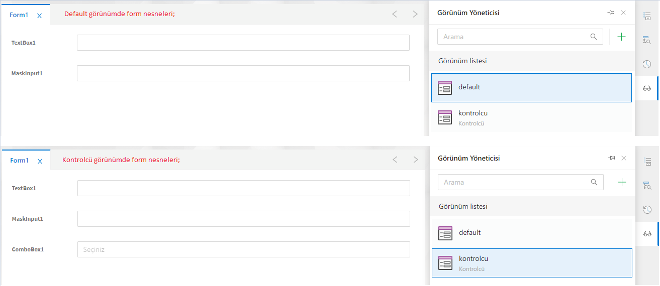 View Manager Panel