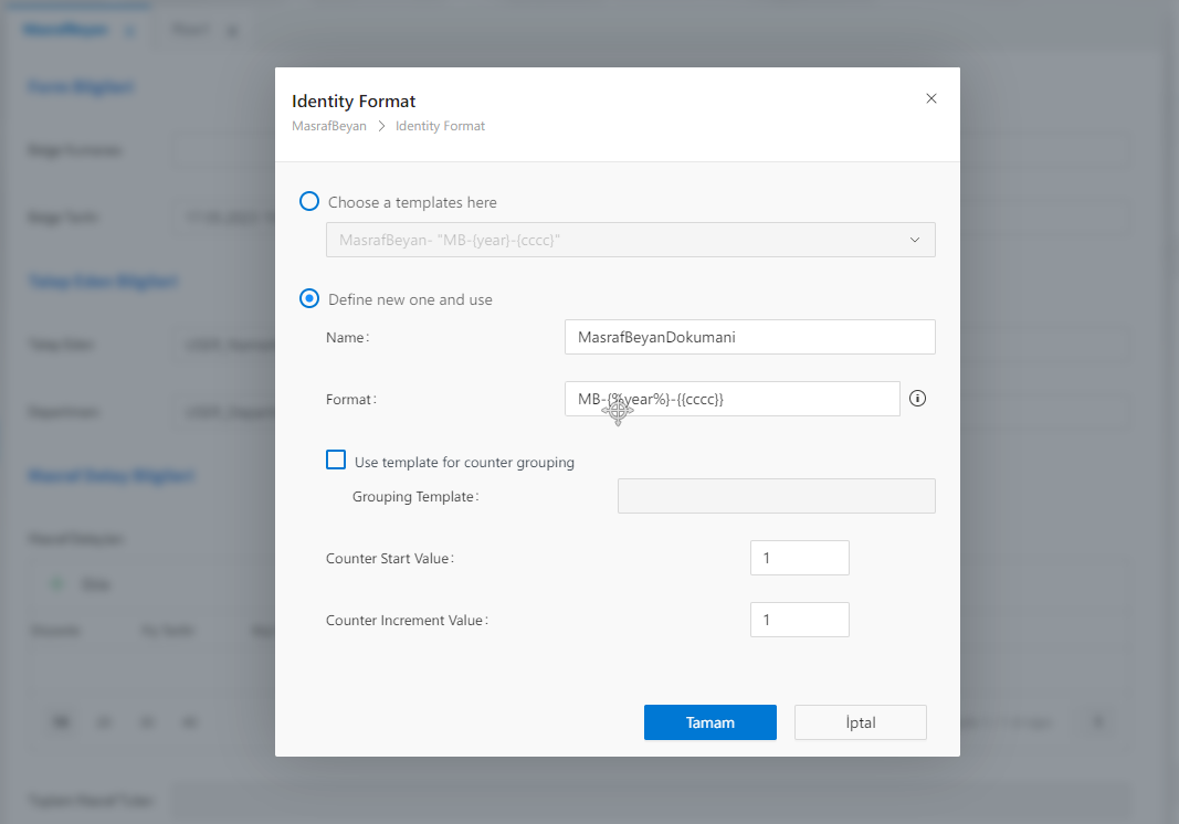 expense statement format